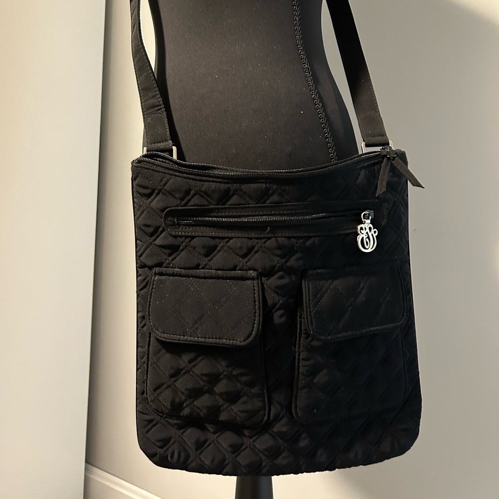 Vera Bradley Black Quilted Crossbody Bag
